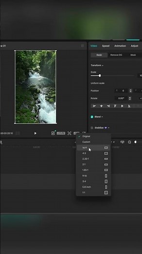 CapCut PC: Convert Portrait Video to Landscape 16:9 (No Black Bars) #CapCutTutorial #VideoFormat