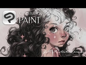 How I paint in Clip Studio Paint | first impressions + process 🎀