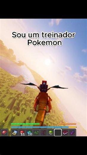 Minecraft mas.. Virei um treinador pokémon. | Minecraft Modpack #shorts