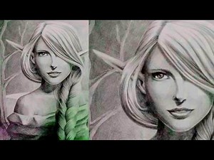 How to draw a Realistic Girl - Drawing Beautiful Elves