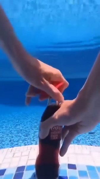 10K views · 12 reactions | Opening coke bottle underwater!勞 | Austria Travel Tips | Facebook
