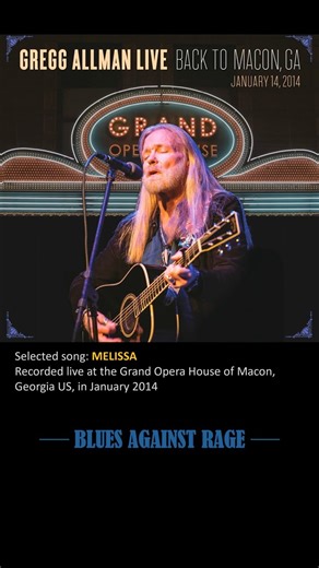 Gregg Allman - Melissa - LIVE 2014
