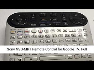 Sony NSG-MR1 Remote Control for Google TV