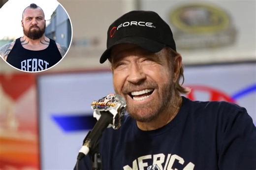Eddie Hall, the World's Strongest Man, pays tribute to the late Chuck Norris: 'Absolute legend'