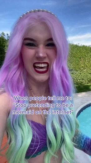 Been a mermaid since I was 11 years old and don’t plan on ever stopping 🫢🧜🏻‍♀️ #mermaidtiktok #mermaidtok #mermaidtail #mermaidzelda #mermaidswimming #realmermaid #mermaidvideo #rainbowmermaid #mermaidhair #waterproofmakeup