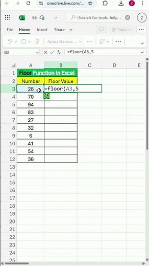 Floor Formula In Excel | Excel Formula | Floor Function | Excel World