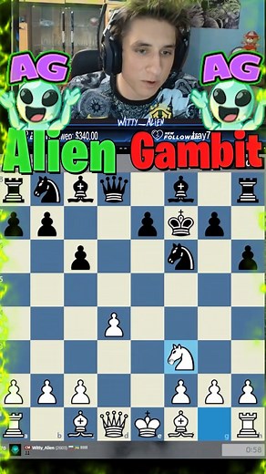 61K views · 260 reactions | The Fastest Alien Gambit Game Ever  #reels #chess #chesscom #funny #viral #boardgames #chessreels #streamer #aliengambit | Volen Dyulgerov | Facebook