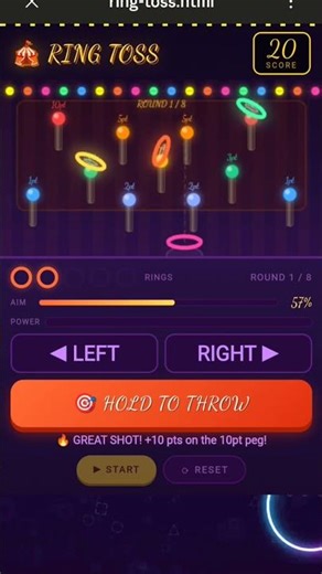 Ring Toss 🎯#shorts