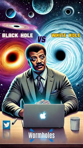 2.5K views · 38 reactions | Black Holes, White Holes and WormHoles 樂 w Neil deGrasse Tyson #neildegrassetyson | The Tyson Theory | Facebook