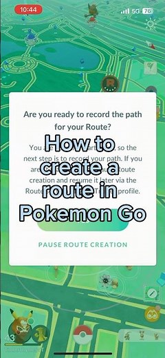 How to Create a Route in Pokémon Go! #pokemongo #pokemon #gaming #routes #shorts