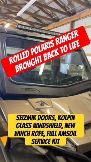 ROLLED OVER RANGER: From Wreck to Work! 🔥 Rebuilding with Kolpin & Seizmik parts! #Shorts #ranger