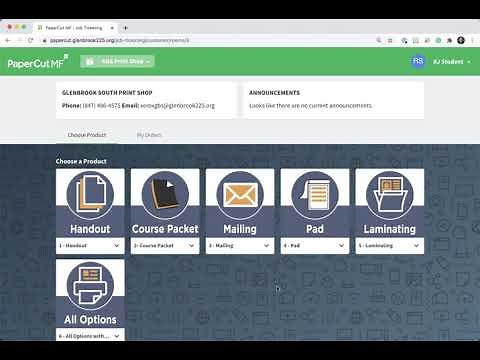Submitting Print Shop Requests Using the PaperCut Job Ticketing System