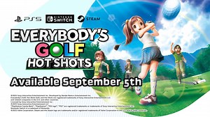 Everybody's Golf: Hot Shots launches this Friday, Sept 5th on PlayStation 5, Nintendo Switch and PC via Steam. Get your swinging arm ready for some awesome golf action. Pre order now! https://en.bandainamcoent.eu/everybodys-golf/everybodys-golf-hot-shots | BANDAI NAMCO Entertainment