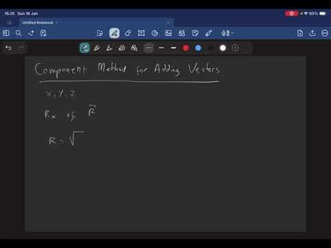 9. Component Method for Adding Vectors (College Physics)