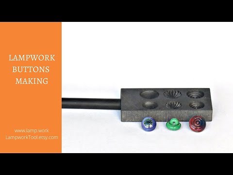 Making Lampwork Button with a Graphite Pad