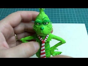 How do you make The Grinch clay | Christmas crafts ‪@VickyCrafts25‬