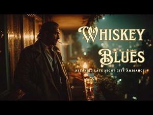 Midnight Blues Rock & Smooth Bourbon Vibes ~ Relaxing Late Night City Ambiance