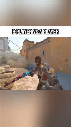 b player vs a player #cs2 #gaming #funny