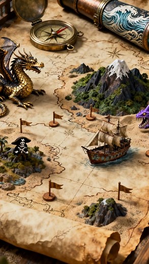 From 2D images to a 3D pirate world 🏴☠️ We dropped a few images into Tripo — and boom instant adventure map!💥 What would you do in 3D next? #3Dprinting #Tripo #PirateMap #3DRendering #3DArt #AIcreation #DigitalToReality #AI3D #3DWorld #PrintYourImagination | Tripoai