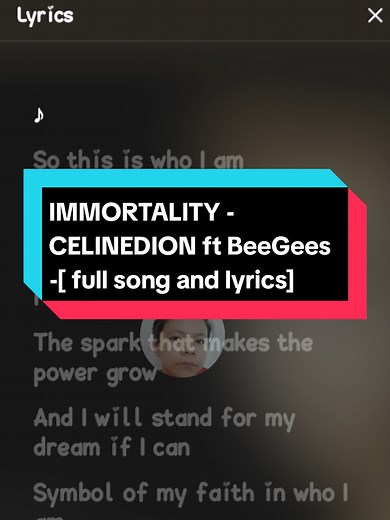 Immortality - Celine Dion Ft. Bee Gees Lyrics