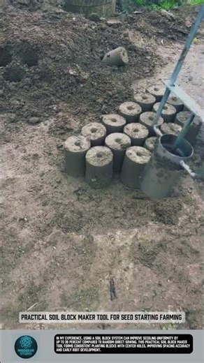 Practical Soil Block Maker tool for seed starting farming #tools