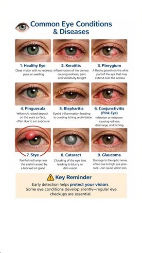Common Eye Conditions & Diseases | Protect Your Vision #eyes #eyediseases