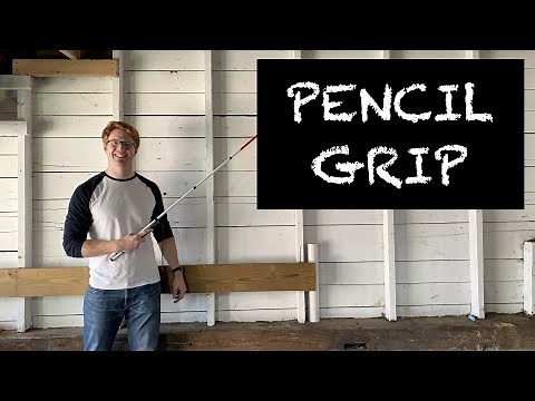 How To Hold A White Cane - Pencil Grip - Orientation and Mobility Technique