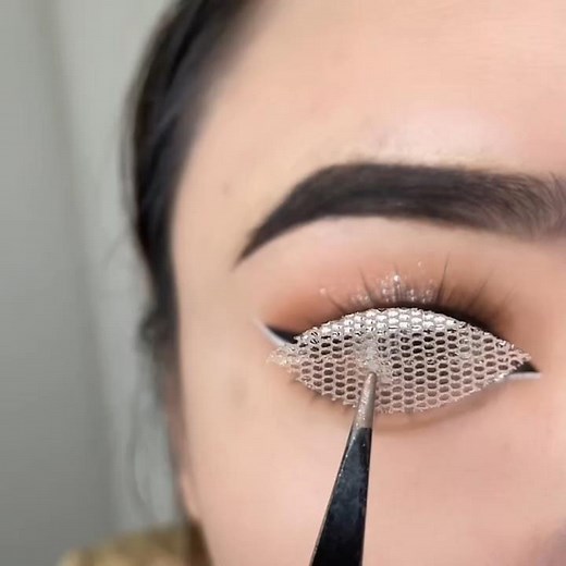 How to Use Lace Double Eyelid Stickers | Waterproof & Sweat-Proof Eye Makeup Tutorial" #shorts