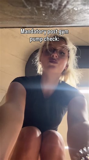 Odessa on Instagram: "Gotta do it 🤷‍♀️ #pumpcheck #gymgirl"