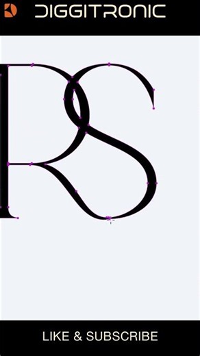 Custom Typography Logo Design in Adobe Illustrator #diggitronic