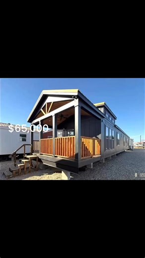 Platinum Cottages HUD Single Sections -Signature Series"Blackwood" (aka Brownwood) 2 bed/2 bath 840 sq foot single section with double porchesThe back porch is screened!Check out the black shiplap accents, stained southern yellow pine ceilings enhanced by strategically placed windows that flood the space with natural light and the black tile showers in both bathrooms.There's also a nice little desk area nestled in the hallway.This stunning single-wide manufactured home proves that luxury and man