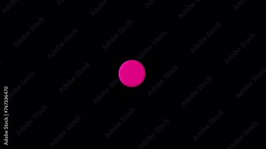 4K Animation - loading circle icon on transparent background. Looped loading or typing animation. Ball splitting loading animation.