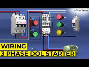 c3controls :: Wiring a Three Phase DOL Starter with Circuit Protection