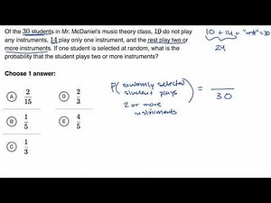 Probability | Worked example | Praxis Core Math | Khan Academy