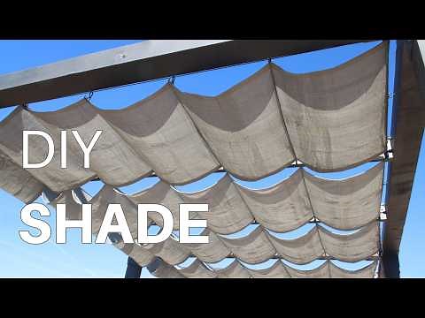 DIY Retractable Wave Shades for Pergola or Patio | How To