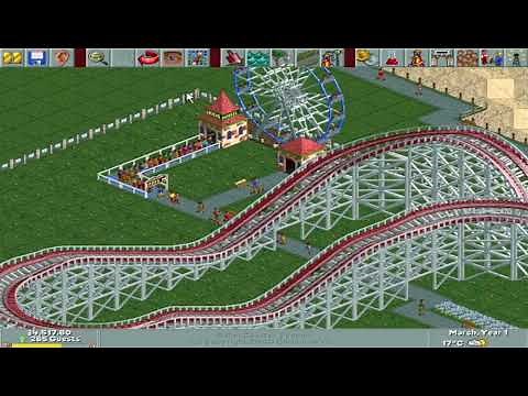 Roller Coaster Tycoon Deluxe (PC) - Longplay and Gameplay Demonstration - Classic PC Game