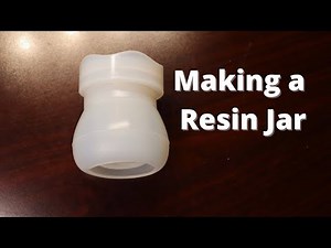 Making a Jar Out of Resin Using Purple Mica Powder and Silicone Molds