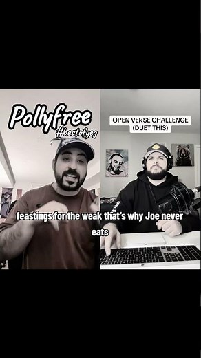 This is Joe, he works at the button factory 🦜 #yeg #rapper #duet #pollyfree