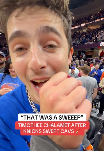 Knicks Return to NBA Finals — Timothée Chalamet Reacts to Sweep
