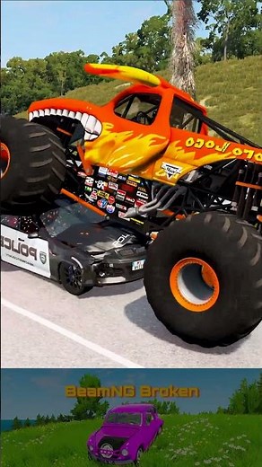 Best Car & Truck Crash Moments #9 | BeamNG.drive #shortvideo #beamngdrive #simulation #car #truck