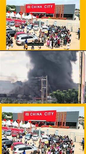 China City Mall located around Santasi is currently on fire 🔥 | KOJO Hyper