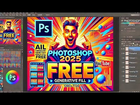 PHOTOSHOP 2025 GENERATIVE FILL FREE ! (Step-by-Step Guide)