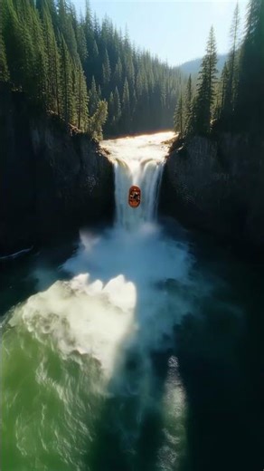 Alien Survives Insane Waterfall Drop!