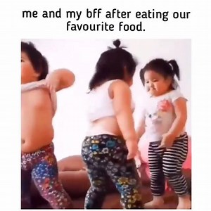 Me and my best friend after eating our favourite food | Dadsnet