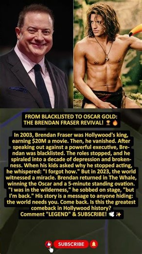From $20M To Broke: The Heartbreaking Fall Of Brendan Fraser 📉💔