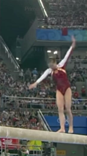 Perfect execution on the balance beam 🔥 #Gymnastics #Impressive