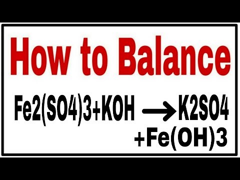 How to balance Fe2(SO4)3+KOH=K2SO4+Fe(OH)3|Chemical equation Fe2(SO4)3+KOH=K2SO4+Fe(OH)3|