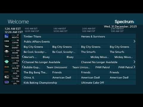 Charter Spectrum - Channel Guide 2025/12/31