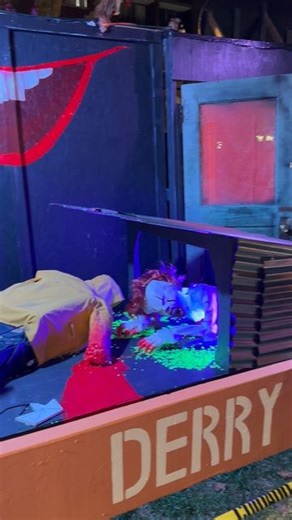 Wilkes Family Halloween on Instagram: "Pennywise and Georgie homemade animatronics . . . . . . . . . . . . . #pennywise #georgie #stephenking #stephenkingsit #weallfloatdownhere #welcometoderry #it #animatronics #animatronic #scared #scary #halloweenhorrornights #homehaunter #halloweenspirit #hauntedattraction #wilkesfamilyhalloween #horrorcollector #halloweendisplay #halloween #hauntedhouse #haunt #homehaunt #spookyseason #horror #horrormovies #horrormovie #horrorfan #horrorfans #horrorcommunit