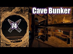 Rust Cave Base Tutorial (70 Rocket Raid) Triple Bunker!